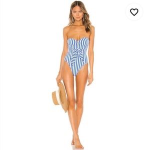 WeWoreWhat Capri Red/White One Piece  - NWT - XS